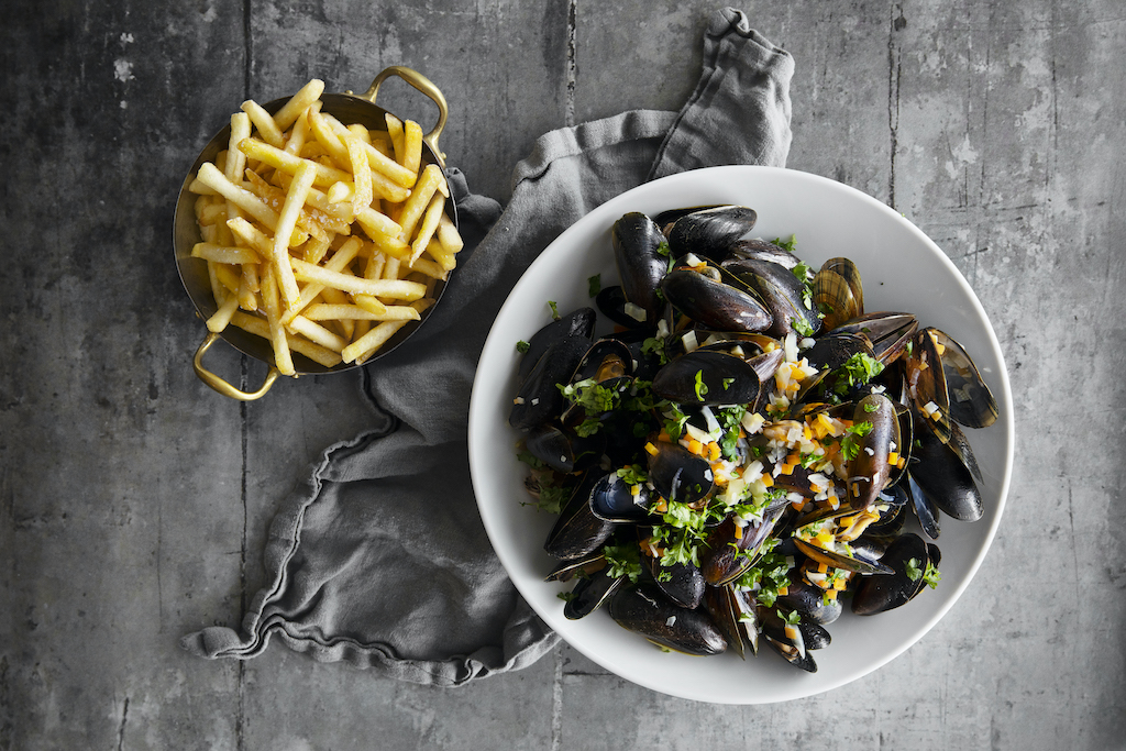 Moulles frites Bistro grand mere sønderborg moulles frittes